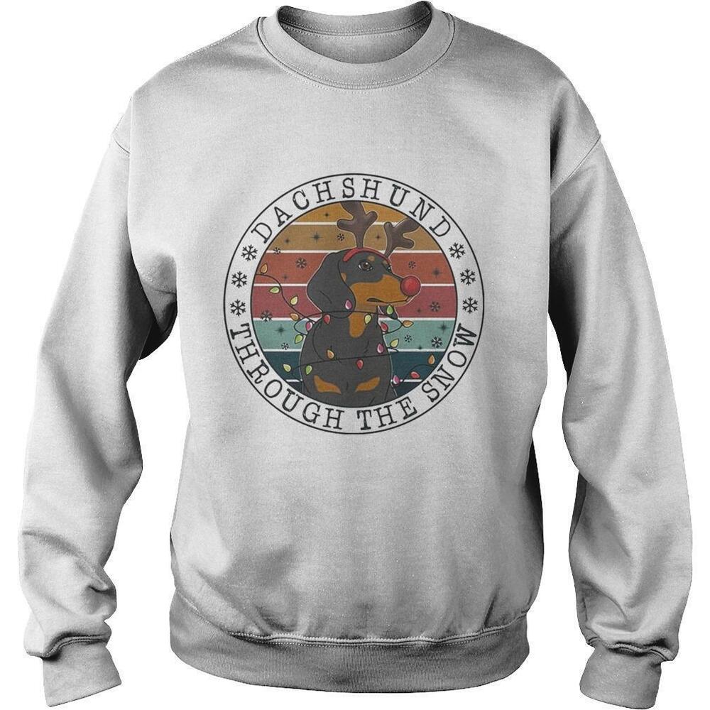 Dachshund Through The SnowRetro Sweatshirt